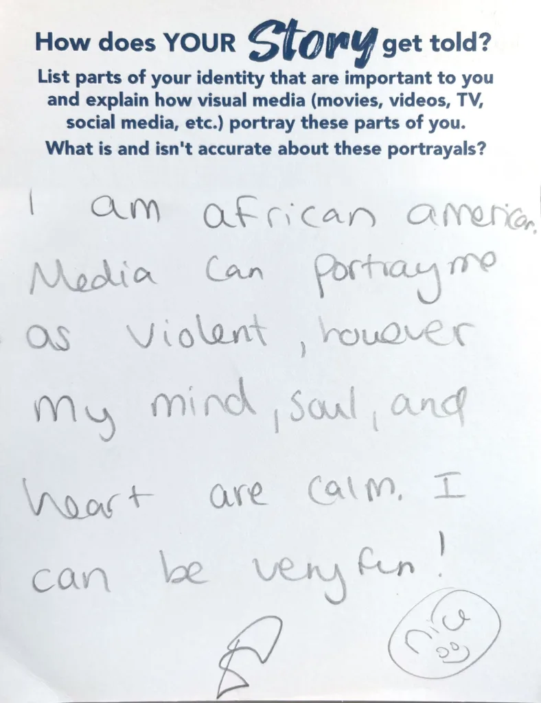 [Disclaimer: grammar left as authors intended] I am african american Media can portray me as violent, however my mind, soul, and heart are calm. I can be very fun!